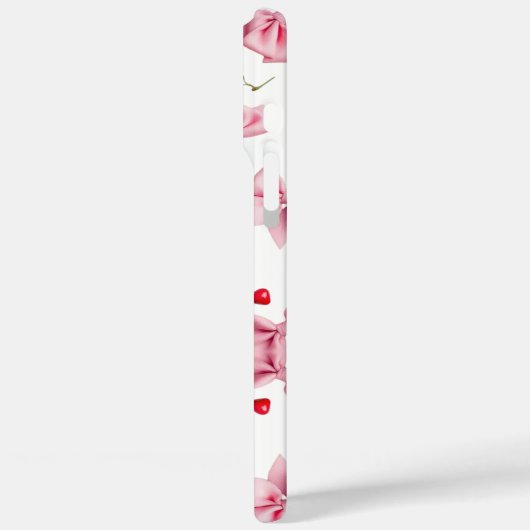 Cute pink bows&cherries Case-Mate iPhoneケース (裏面 / 左)