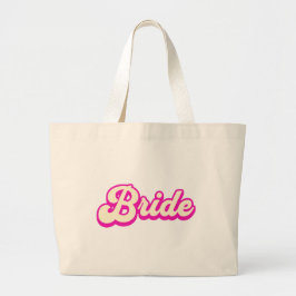 Cute Pink Bride tote bag ラージトートバッグ