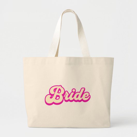 Cute Pink Bride tote bag ラージトートバッグ (正面)