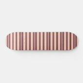 Cute pink brown stripes スケートボード (横)