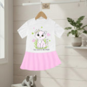Cute pink cat ベビーTシャツ
