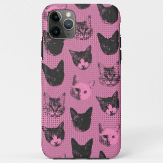 Cute Pink Cat iPhone Case – Soft Aesthetic Vibes 11 Pro Maxケース