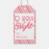 Cute Pink Christian Christmas  ギフトタグ (正面)