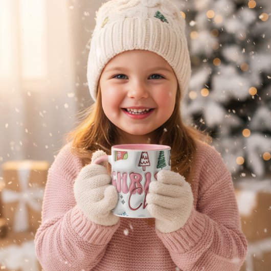 Cute Pink Christmas Cheer Mug マグカップ