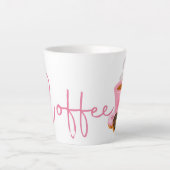 Cute Pink Coffee Mug カフェラテマグ (正面)