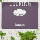 Cute Pink Cooking Gifts For Baby Girls Kids Cook キッチンタオル (折り畳み)