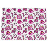 Cute Pink Cool Girl Things ラージペーパーバッグ (裏面)