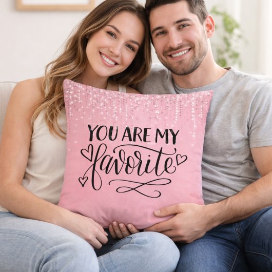 Cute  Pink Couple Gift Decor クッション