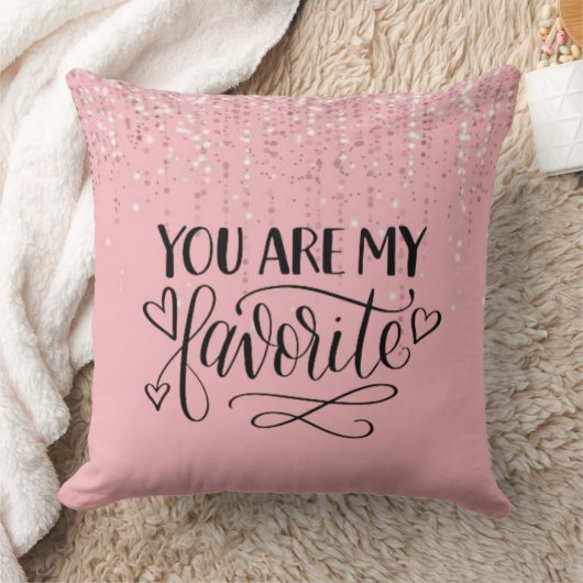 Cute  Pink Couple Gift Decor クッション (ブランケット)