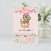 Cute Pink Dino Hatching Soon エンクロージャーカード (スタンド正面)