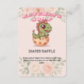 Cute Pink Dino Hatching Soon エンクロージャーカード (正面)