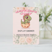 Cute Pink Dino Hatching Soon エンクロージャーカード (スタンド正面)