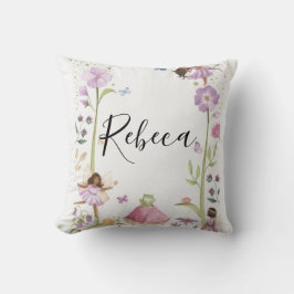 Cute Pink fairy Coquette primer cumpleaños クッション