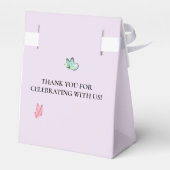 Cute Pink fairy Coquette primer cumpleaños フェイバーボックス (裏面サイド)