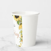 Cute Pink fairy Coquette primer cumpleaños 紙コップ (左)