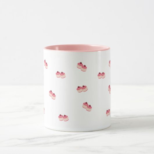 Cute Pink Feminine Coffee Cup マグカップ (中央)