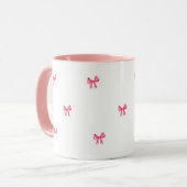 Cute Pink Feminine Coffee Cup マグカップ (正面左)