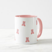 Cute Pink Feminine Coffee Cup マグカップ (正面右)