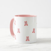Cute Pink Feminine Coffee Cup マグカップ (正面左)