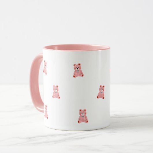Cute Pink Feminine Coffee Cup マグカップ (正面左)