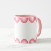 Cute Pink Feminine Coffee Cup マグカップ (正面右)