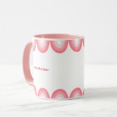 Cute Pink Feminine Coffee Cup マグカップ (正面左)