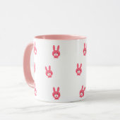 Cute Pink Feminine Coffee Cup マグカップ (正面左)