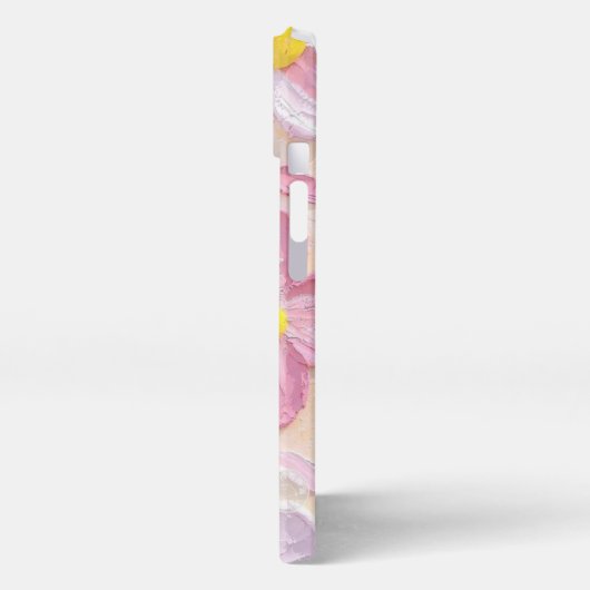 Cute Pink Floral Aesthetic Phone Case 🌸✨ iPhoneケース (左側面)