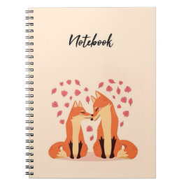 Cute Pink Fox Notebook Beautiful Animals Nature ノートブック