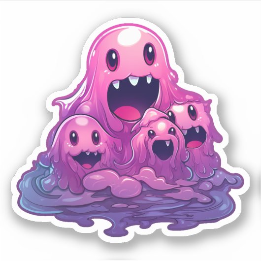 Cute Pink Ghost: Sweet Ghost #30 シール (正面)