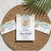 Cute Pink Gingerbread  boy Books for Baby Request エンクロージャーカード