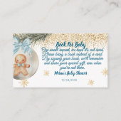 Cute Pink Gingerbread  boy Books for Baby Request エンクロージャーカード (正面)