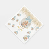  Cute Pink Gingerbread boy in Christmas Bauble  スタンダードランチョンナプキン (角)