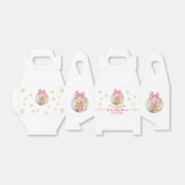 Cute Pink Gingerbread Girl Bauble Baby Shower フェイバーボックス (折り畳みなし)