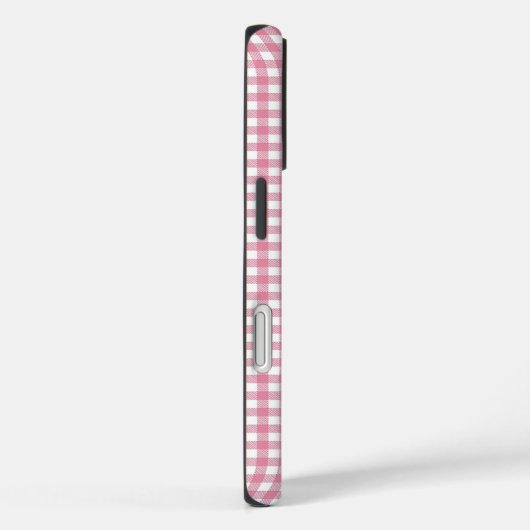 Cute Pink Gingham Pattern Case-Mate iPhoneケース (裏面 / 右)