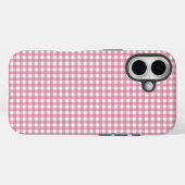 Cute Pink Gingham Pattern  Case-Mate iPhoneケース (裏面 (横))