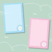 Cute Pink Girly Baseball Notes ポストイット