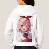 Cute Pink-Haired Anime Girl Illustration (裏面)