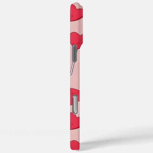 Cute Pink Heart Lollipops Seamless Pattern Case-Mate iPhoneケース (裏面 / 右)
