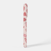 Cute Pink Heart Pattern Phone Case iPhoneケース (右側面)
