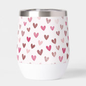 Cute Pink Heart Pattern – Romantic &Stylish Design (背面)