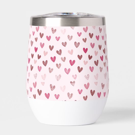 Cute Pink Heart Pattern – Romantic &Stylish Design (正面)