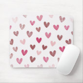 Cute Pink Heart Pattern – Romantic &Stylish Design マウスパッド (マウス)