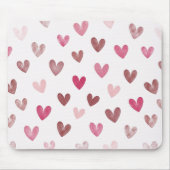 Cute Pink Heart Pattern – Romantic &Stylish Design マウスパッド (正面)