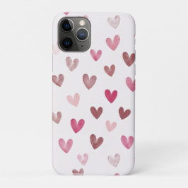 Cute Pink Heart Pattern – Romantic &Stylish Design iPhone 11 Proケース