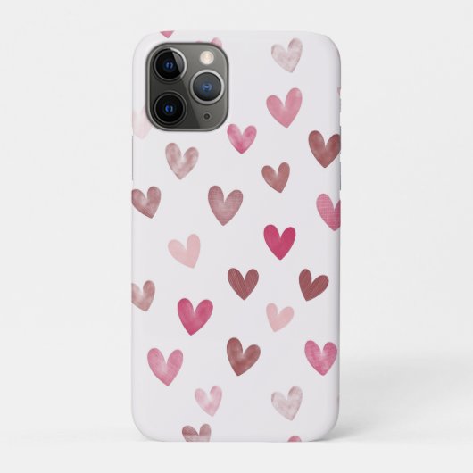 Cute Pink Heart Pattern – Romantic &Stylish Design Case-Mate iPhoneケース (裏)