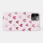 Cute Pink Heart Pattern – Romantic &Stylish Design Case-Mate iPhoneケース (裏面(横))
