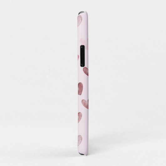 Cute Pink Heart Pattern – Romantic &Stylish Design Case-Mate iPhoneケース (裏面/右)