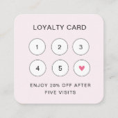 Cute Pink Heart Sparkle Script Good Days QR Code スクエア名刺 (裏面)