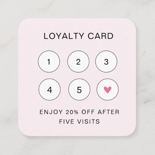 Cute Pink Heart Sparkle Script Good Days QR Code スクエア名刺 (裏面)